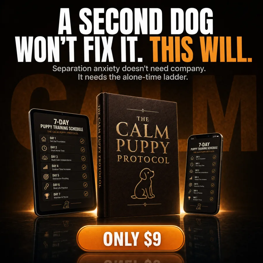 A second dog won't fix separation anxiety — the Calm Puppy Protocol will
